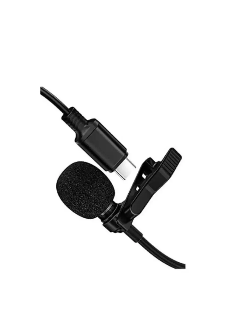 Lavalier Microphone USB C Professional Lapel Clip-on Mic Omni Condenser